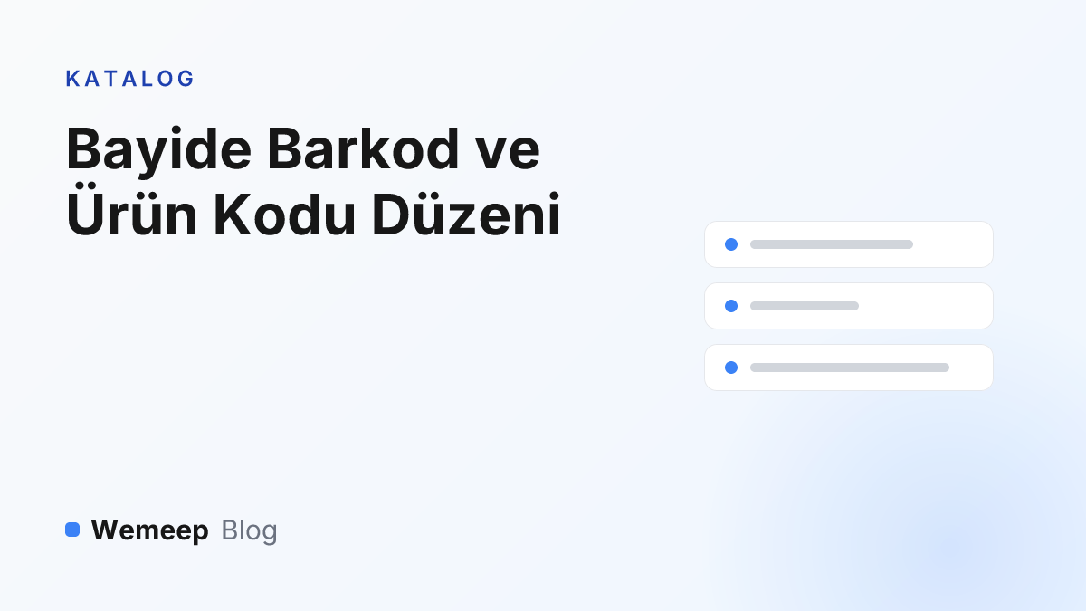 Barkod ve ürün kodu düzeni kapak görseli — ürün satırları