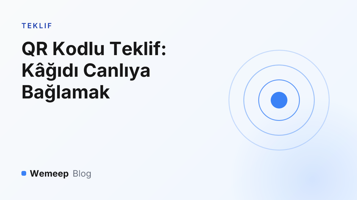 QR kodlu teklif kapak görseli — QR kod glifi
