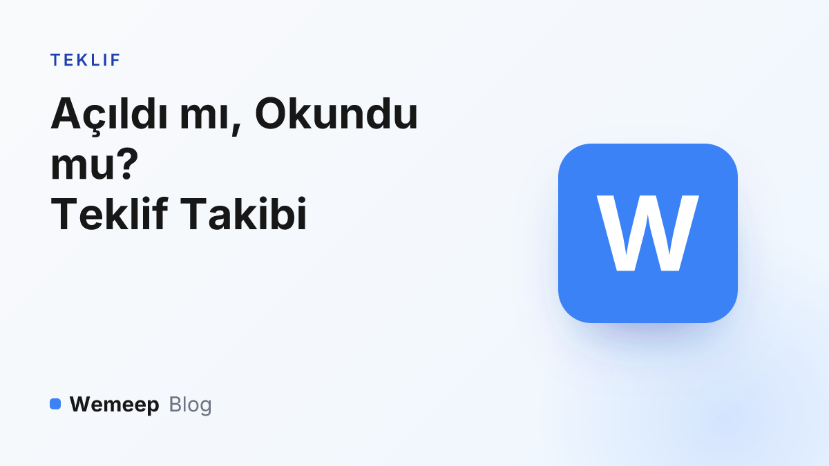 Teklif takibi kapak görseli — durum akış şeması